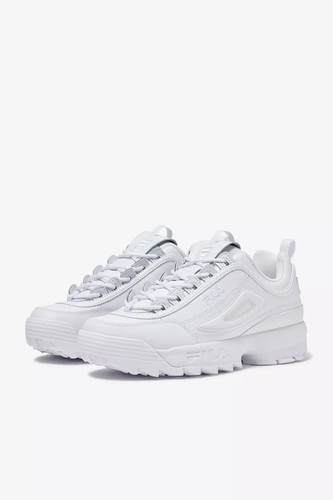 Men Fila Disruptor II Synthetic Fw01655-111 White/white100% Authentic Brand New - Picture 5 of 9