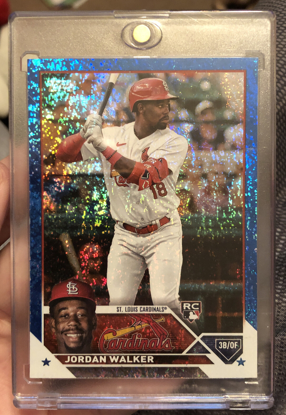 Jordan Walker 2023 Topps Series 2 Blue Sparkle /999 Foil RC Cardinals 344 Rookie