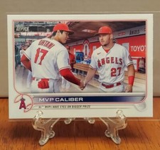 2022 Topps Update Series MVP Caliber Mike Trout-Shohei Ohtani #US115