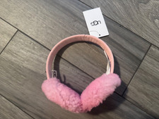 UGG KIDS SHEEPSKIN EARMUFFS, CANDY PINK, NWT, ONE SIZE