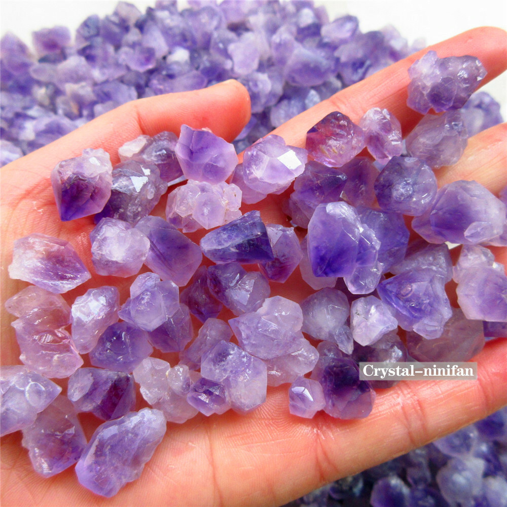 1/2lb Natural Amethyst Light Purple Crystal Mineral Bulk Rough Specimen