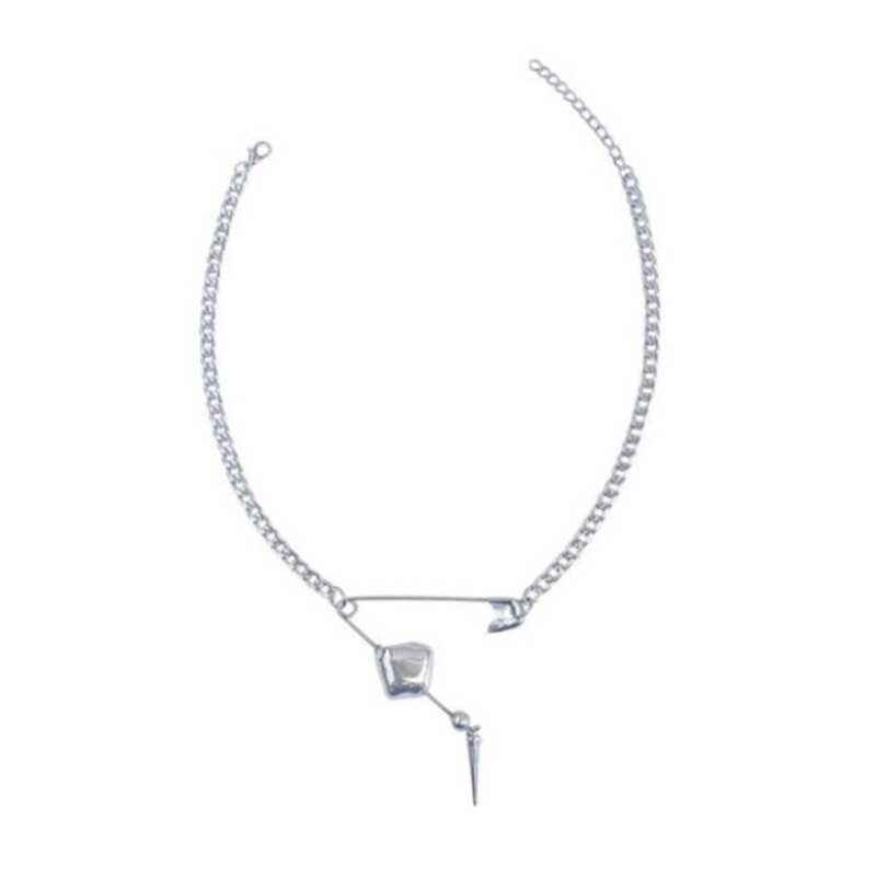 Modern Pin Pendant Necklace Accessory Creative Pin Pendant Neck Jewelry