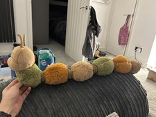 Jellycat Figgy Caterpillar Brown Green Orange Soft Toy Autumn Comforter Plush