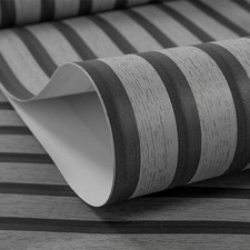 Wooden Slat Panelling Wallpaper 3D Wood Panel Effect Stripe TV Back Wall Paper
