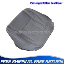 1996-2002 For Toyota 4Runner Front Passenger Bottom Leather Seat Cover Gray