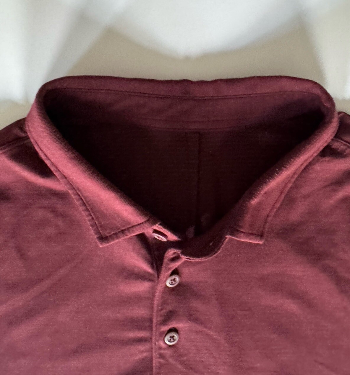 Lululemon Mens Evolution Short Sleeve Polo Shirt ~ Red ~ L Large $88 image 3
