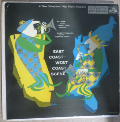 3 45RPM RCA Set (missing 1) Al Cohn + Shorty Rogers - East Coast, West Scene EX-