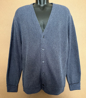 Cypress Links Golf Wear Cardigan Sweater Navy Large NWOT 100% Acrylic