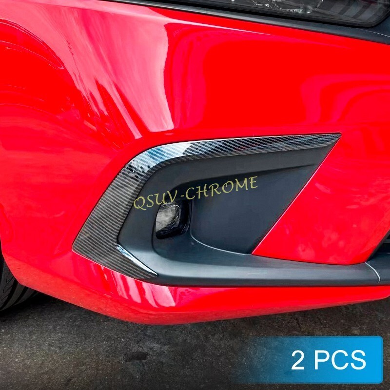 FüR 2023-2024 Honda Civic 11Th Klappe Carbon Faser Auto Vorne Nebel Licht Cover-image