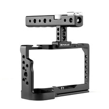 DSLR Camera Cover Cage Metal Stabilizer Rig Grip for Sony Alpha 7C ILCE-7C A7C