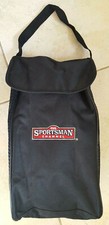The SPORTSMAN CHANNEL Bag-Black-Golf Club Zipper-Mesh Sides-Handle-14x7x5"-vtg