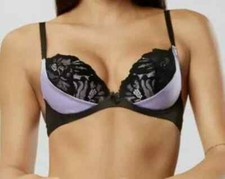 ann summers Paris Black Lilac Bra 32G