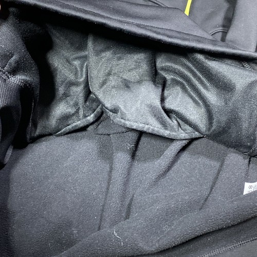 Nike Golf Tour Performance Black Neon 1/4 zip Sz Large Therma-Fit Swoosh Logo - Picture 9 of 9