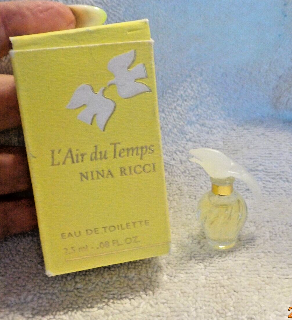 L'Air Du Temps France Nina Ricci EDT Mini Dove Stopper~ 0.08fl oz