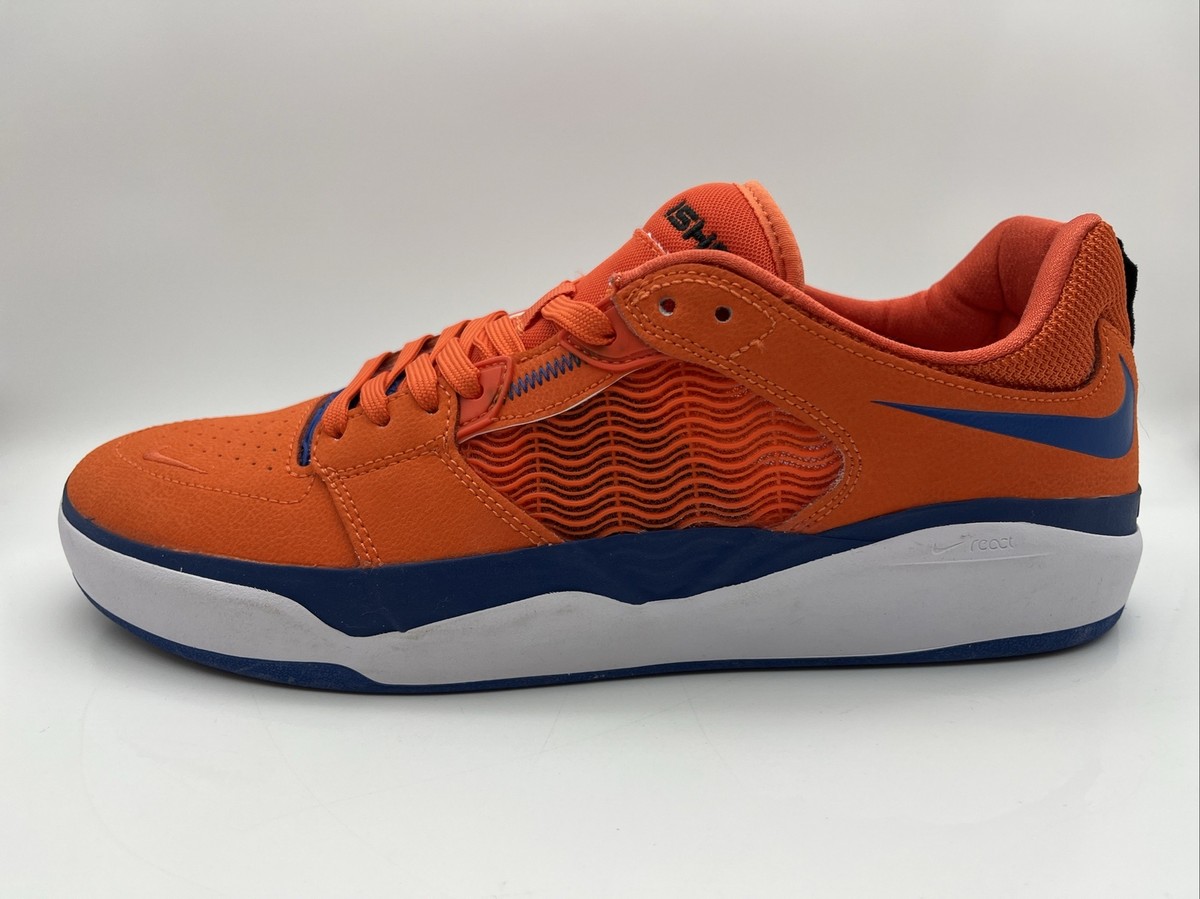 Nike SB Ishod Wair Premium Orange Blue Jay Low Shoes Men's 9.5