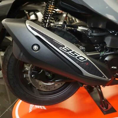 LABELBIKE Adesivo in resina 3D Protezione Marmitta compatibile con Honda Forza 350 2022-25