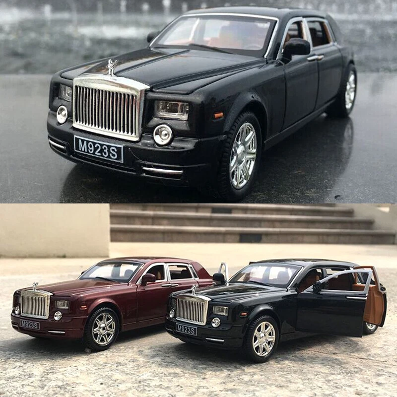 Rolls-Royce Phantom 1/24 Diecast Model Car Toy Sound&Light Black New in Box Gift - Image 4 of 4