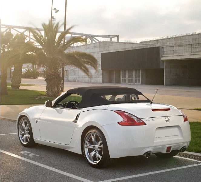 Convertible techo blando para Nissan 370Z 2010-2018 con ventana de vidrio térmico DOT, tela Foto 4 de 4