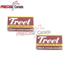 20 x DOUBLE EDGE TREET SUPER STAINLESS STEEL SHAVING BLADES