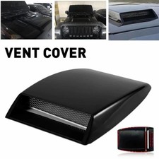 Universal Car Decorative Air Flow Intake Hood Scoop Vent Bonnet Cover Trim Black