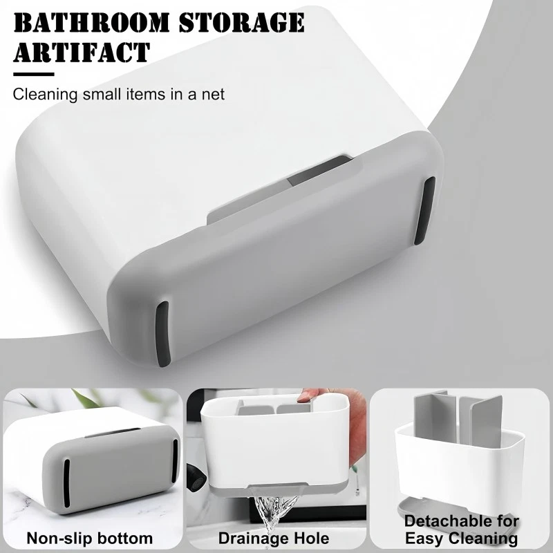 Electric Toothbrush Holder Bathroom Caddy Storage Large Multifunction Organizer - image 3 of 4