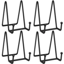 4 PCS Iron Easel Display Stand Plate Holders for Picture Art Painting Party