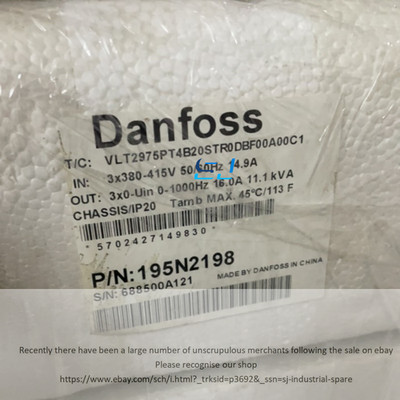 Brand new DANFOSS VLT2975PT4B20STR0DBF00A00C1 Frequency Converter