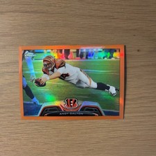 2013 TOPPS CHROME ANDY DALTON #33 ORANGE REFRACTOR BENGALS
