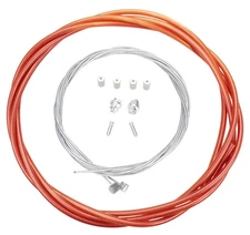 Premium Bicycle Brake Cable Kit for BMX/MTB - CLEAR PINK