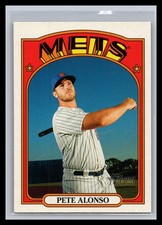 2021 Topps Heritage #31 Pete Alonso Base Set Card NY Mets Orioles