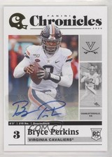 2020 Panini Chronicles Draft Picks Auto Bryce Perkins #22 Auto 8d2