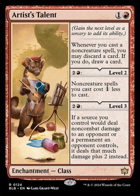 MTG Magic the Gathering Artist's Talent (124/454) Bloomburrow LP
