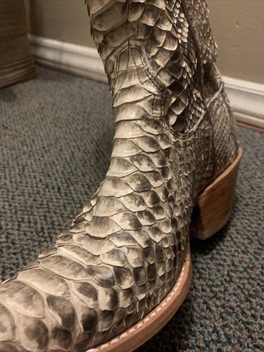 Idyllwind SLAY Exotic Python Tall Western Boots Natural Snip Toe Sexy 6.5B 6.5 - Picture 11 of 21