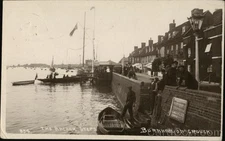 Burnham-on-Crouch, England The Anchor Steps 1914 United Kingdom Original RPPC