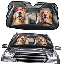 Cute Golden Retriever Dog Couple Funny Size S 04. Golden Retriever Couple