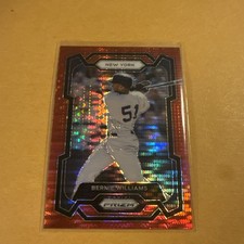 🔥2024 Panini Prizm - Bernie Williams #166 Red Pulsar Prizm /399🔥 