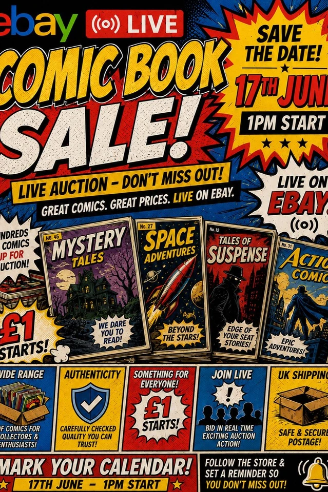 Comic book clearance - £1 starts