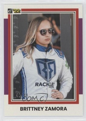 2022 Panini Donruss NASCAR Retro 1981 Purple 41/49 Brittney Zamora #172 w7v