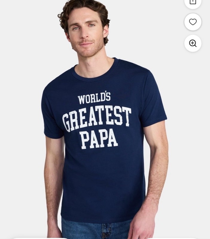 Father's Day Men's Vintage Label Papa Graphic Tee by Way to Celebrate, Sizes