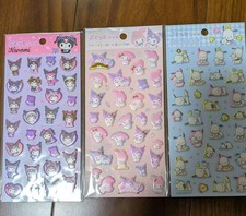 Sanrio Daiso 7 Pukutto Stickers Set, Unopened, Kuromi, My Melody,