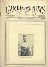 VINTAGE COLLECTIBLE Gamefowl News Magazine  Devoted to Game Fowl OCTOBER 1933