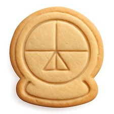 Sacred Circle Symbol Cookie Cutter & Stamp, Fondant & Clay Cutter - 3.6x4"