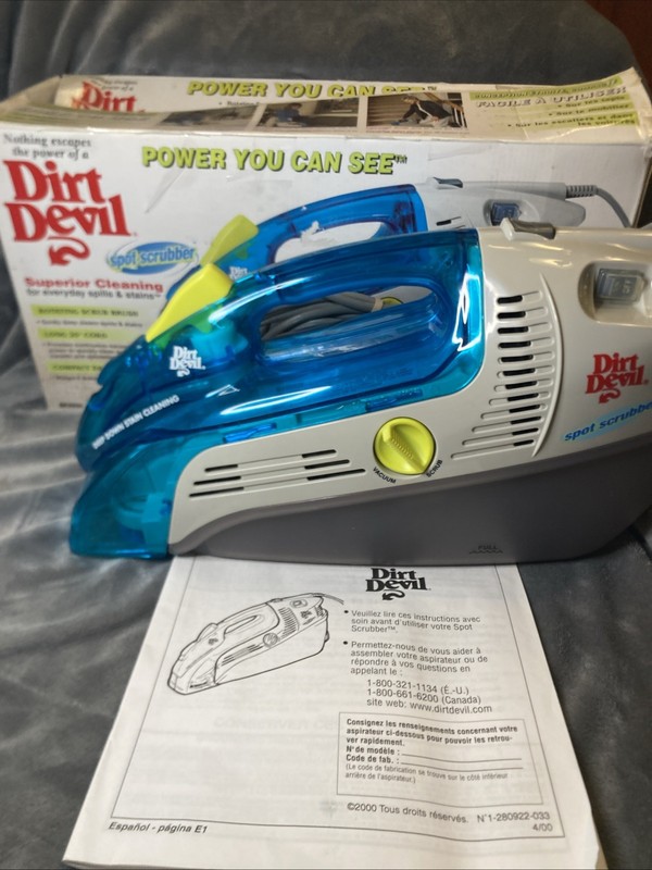Dirt Devil Spot Scrubber SE2800 Stain Cleaner Carpet Upholstery Handheld Vac