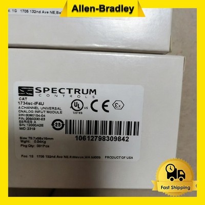 Brand New AB 1734SC-IF4U SER A Spectral Control 4 CH Universal Analysis Input US