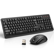 Bluetooth Keyboard and Mouse Combo for Mac, SKM64-2 Rechargeable Slim