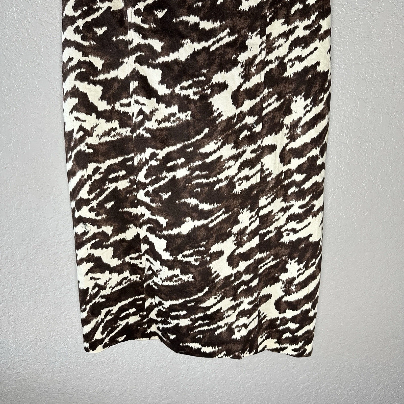 Abito body Michael Kors senza maniche stampa 12 ritagli dietro zip sexy stile Y2K