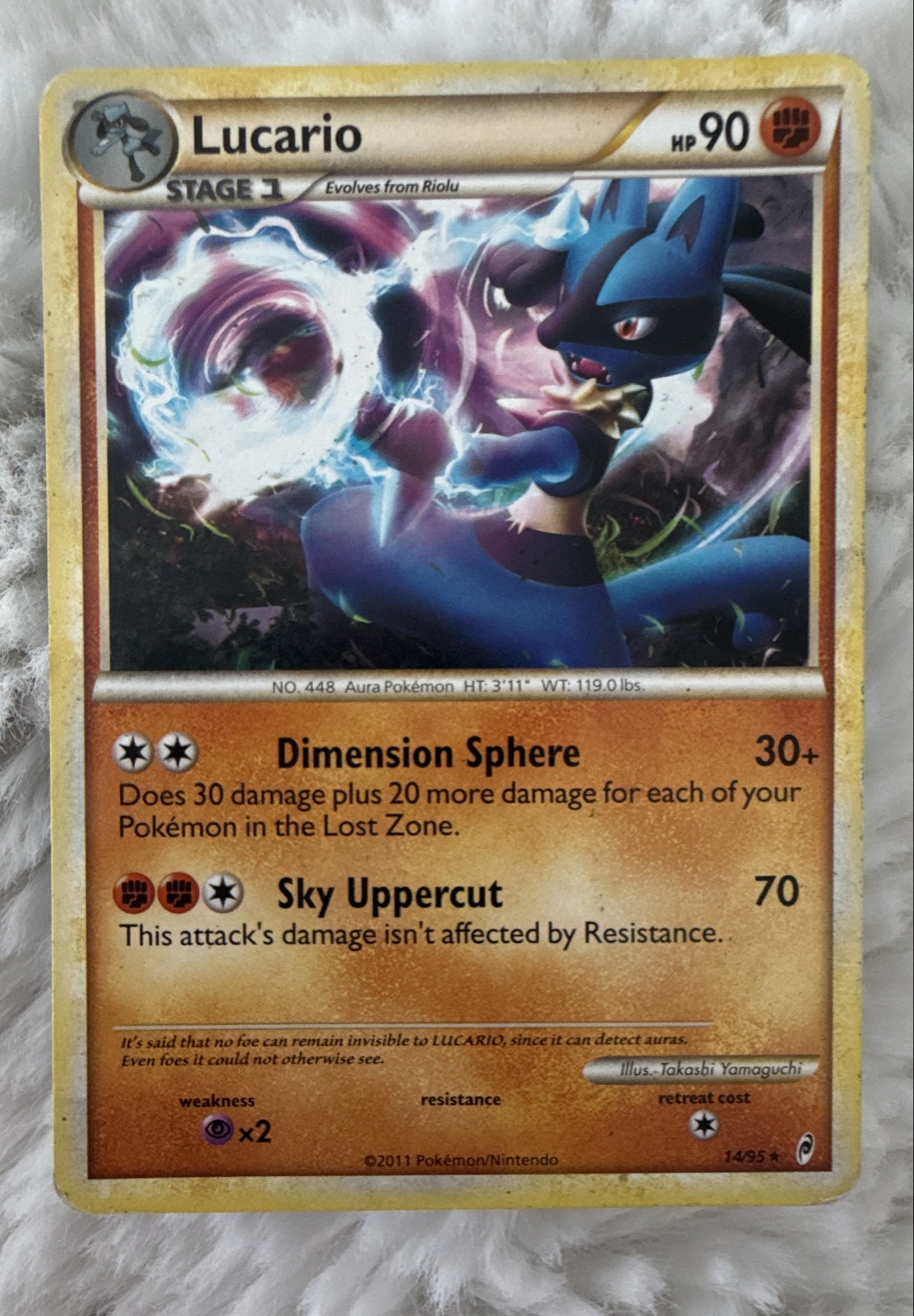 Pokémon TCG Lucario Call of Legends 14/95 Regular Rare