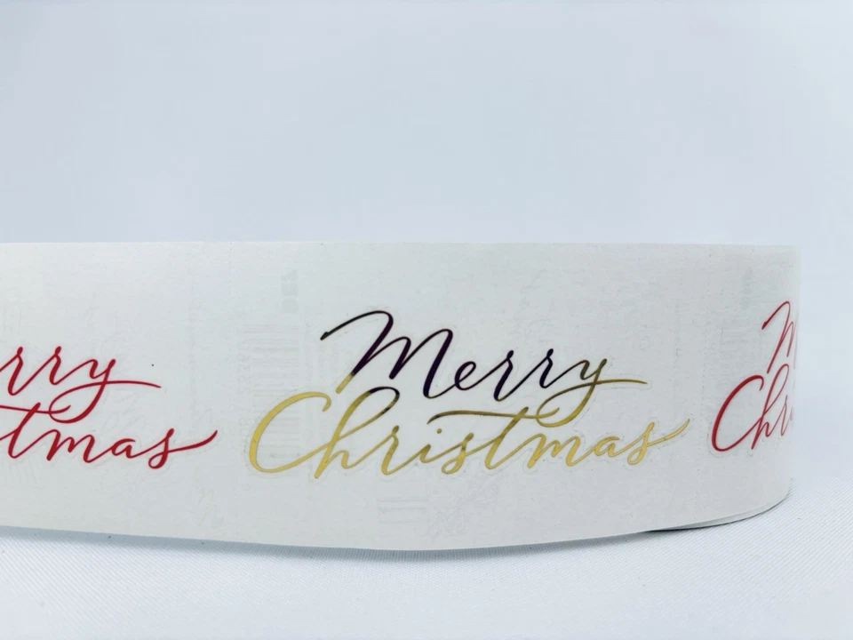 Vintage 1999 Feliz Natal Mrs. Grossman's Adesivos Rolo Folha para Scrapbooking - Imagem 3 de 4