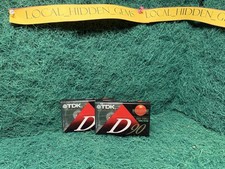 Lot Of 2 TDK D-90 IEC I/Type I Normal Position Dynamic Cassette D-90LX