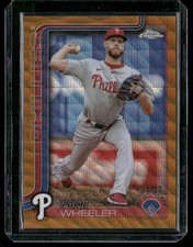 2025 Topps Chrome #189 Zack Wheeler Gold Wave Refractors #/50